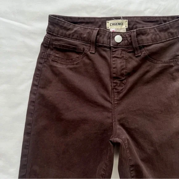 L’Agence Brown Margot Skinny Pants - Picture 6 of 9